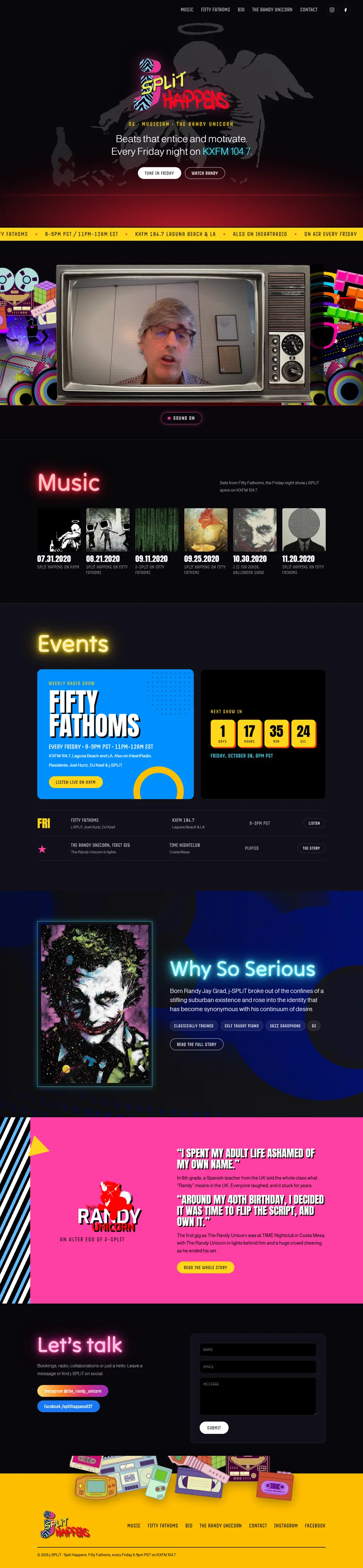 j-split.com website on a computer