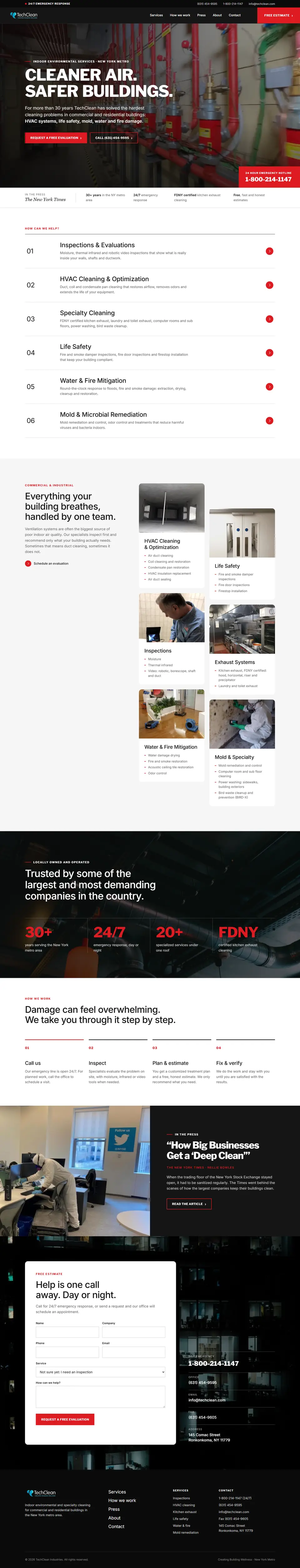 techclean.com website on a computer